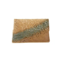 1P0437 Plate 21cm Eathey Brown
