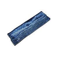 1P0706 Long Plate 33cm Navy