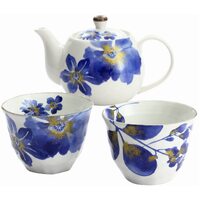 Blue Flower Teapot Gift Set