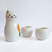 Sake Bottle & Cup Cozy Cat
