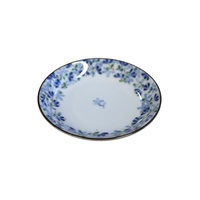 Plate 12cm Flower WhitexBlue