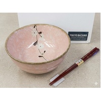 Bowl＆Chopsticks Pink Sakura Flower