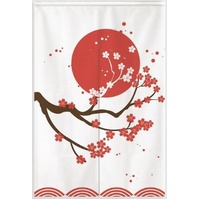 NOREN The Sun & Sakura Hinomaru Curtain