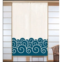 NOREN Swirling Waves Pattern Curtain