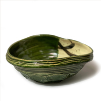 Large Bowl Fude Stroke Green 24cm