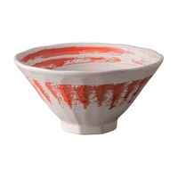 Ramen Bowl Red&White 19cm