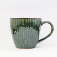 Mug Cup Green Textured Mug