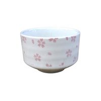 Matcha Bowl White 11.3cm Sakura Flower