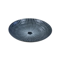 Round Plate Ume Tokusa  Green 23cm