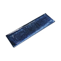 Long Plate 33cm Navy Rectangle