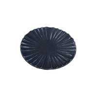 Plate 15.5cm Black Kiku