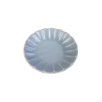 Small Plate 10cm Pale Blue Kiku Flower