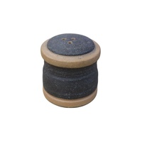 Pepper Shaker/Bottle Black Rough Ceramic