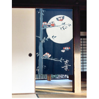 Tsuki Fukuro Noren Curtain 